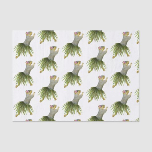 Hula-Eichhörnchenpapier Seidenpapier (Vorderseite)