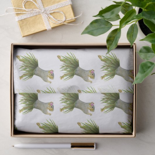 Hula-Eichhörnchenpapier Seidenpapier (Geschenk)