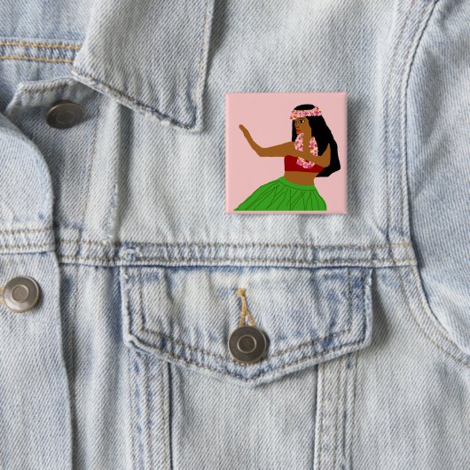 Hula Einfluss-Tänzerknopf Button (Beispiel)