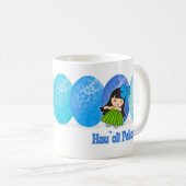Hula Girl Easter Egg Tasse (VorderseiteRechts)