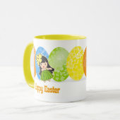 Hula Girl Easter Egg Tasse (Vorderseite Links)