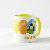 Hula Girl Easter Egg Tasse (VorderseiteRechts)