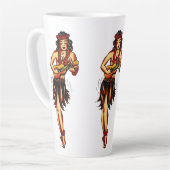 Hula girl - Hawaii Milchtasse (Linke Ecke)