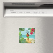 Hula Girl Live Liebe Aloha Magnet (In Situ (Geschirrspüler))