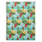 Hula Girl Live Liebe Aloha Notizblock (Vorderseite)