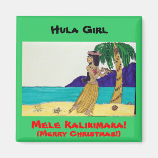 Hula Girl Magnet