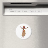 Hula Girl Magnet (In Situ (Geschirrspüler))