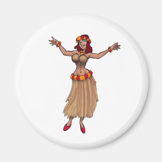 Hula Girl Magnet (Vorne)