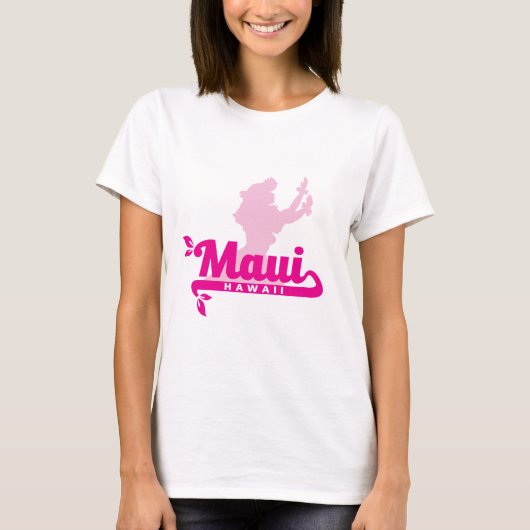 Hula Girl Maui Hawaii T - Shirt (Vorderseite)