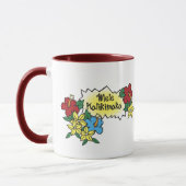 Hula Girl Mele Kalikimaka Hawaiian Xmas Cartoon Tasse (Links)