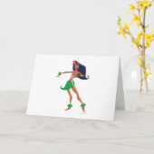 Hula Girl Notecard Karte (Gelbe Blume)