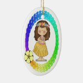 Hula-Girl-Ornament Keramikornament (Rechts)