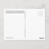 Hula Girl Playing Ukulele Hübsche Gitarre Art Postkarte (Rückseite)