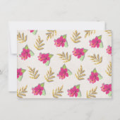 Hula Girl Tropical Birthday Foto Einladung (Rückseite)