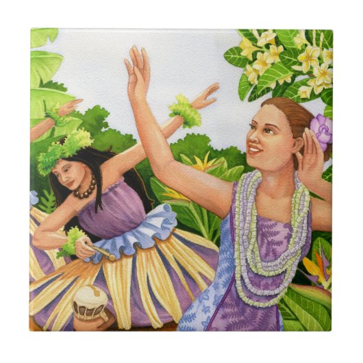 Hula Halau Fliese (Vorderseite)