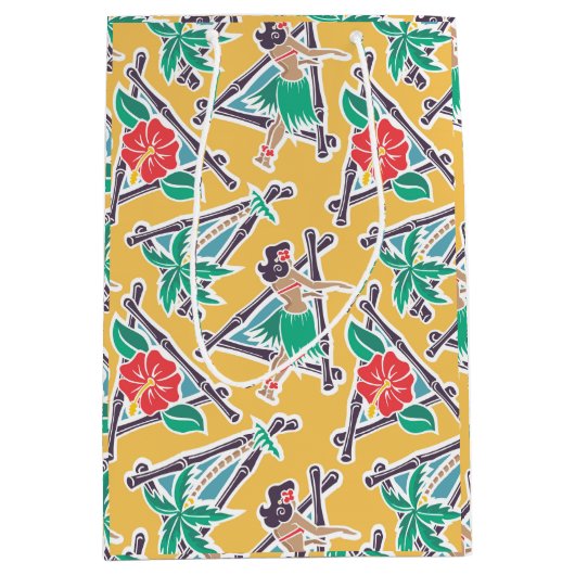 Hula Honig - Gelb - Geschenk-Tasche Mittlere Geschenktüte (Vorderseite)