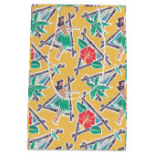 Hula Honig - Gelb - Geschenk-Tasche Mittlere Geschenktüte (Rückseite)