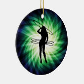 Hula Hoop Girl; Cool Keramik Ornament (Rechts)