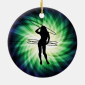Hula Hoop Girl; Cool Keramik Ornament (Hinten)