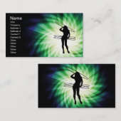Hula Hoop Girl; Cool Visitenkarte (Vorne/Hinten)