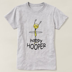 Hula Hoop Happy Hooper Funny T - Shirt