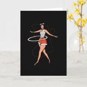 Hula-Hoop Karte (Gelbe Blume)