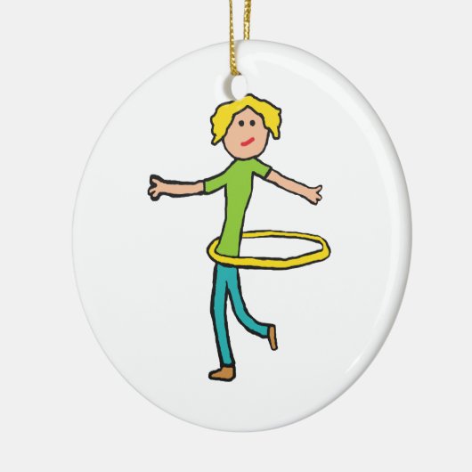 Hula Hoop Keramik Ornament (Links)