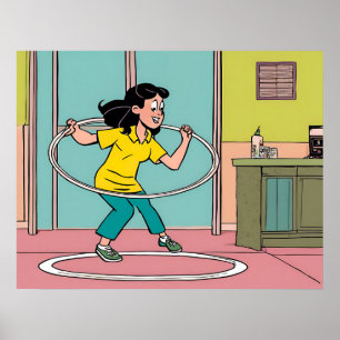 Hula Hoop - Kinderspielzeug Poster