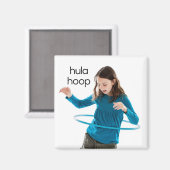 Hula Hoop Kühlschrank Magnet (Vorderseite/Rückseite)