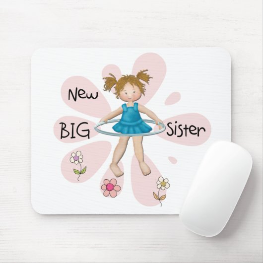 Hula Hoop New Big Sister Mousepad (Mit Mouse)