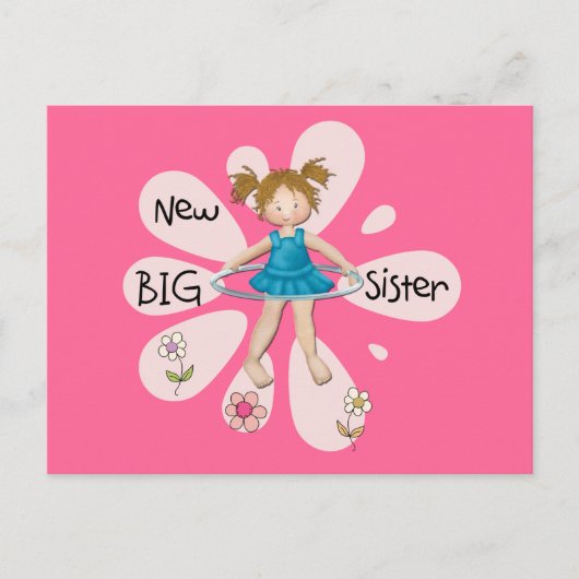 Hula Hoop New Big Sister Postkarte (Vorderseite)