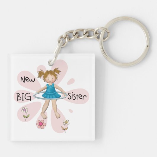 Hula Hoop New Big Sister Schlüsselanhänger (Rückseite)