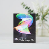 Hula hoop Poi twirler Postkarte (Stehend Vorderseite)