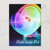 Hula hoop Poi twirler Postkarte (Vorderseite)
