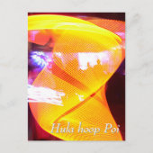 Hula hoop Poi twirler Postkarte (Vorderseite)