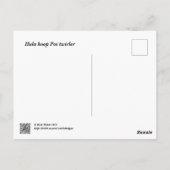 Hula hoop Poi twirler Postkarte (Rückseite)