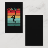 Hula Hoop Queen Sport Women Girls Hooping Visitenkarte (Vorne/Hinten)