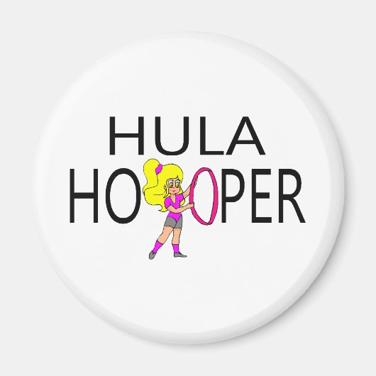 Hula Hooper Girl Magnet (Vorne)