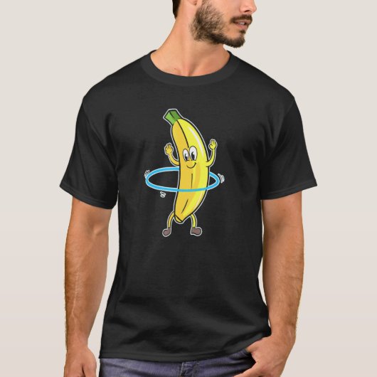 Hula Hooper Workout Hula Hooping Tancing Banana T-Shirt (Vorderseite)