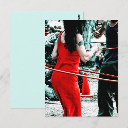 Hula Hoopin Postcard Postkarte (Vorne/Hinten)