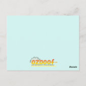 Hula Hoopin Postcard Postkarte (Rückseite)