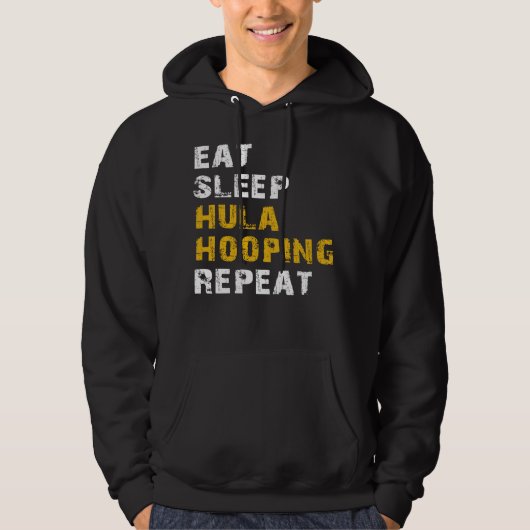 Hula-Hooping essen Hoodie (Vorderseite)