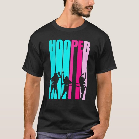 Hula Hooping Girls tanzen mit H T-Shirt (Vorderseite)