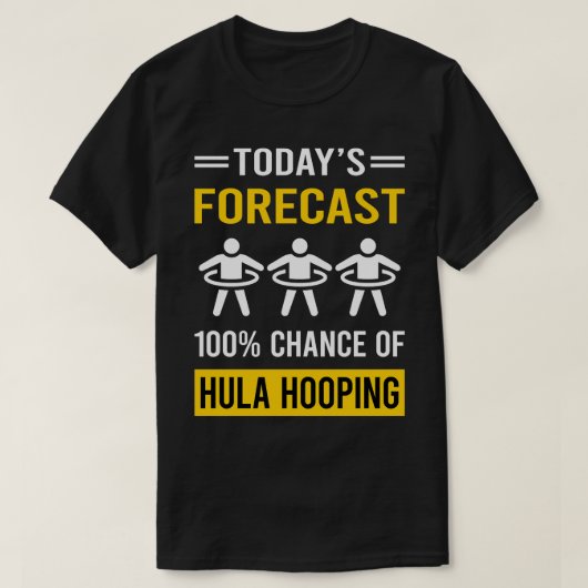 Hula Hooping heute T-Shirt (Design vorne)