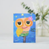 Hula Hoot Postkarte (Stehend Vorderseite)