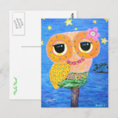 Hula Hoot Postkarte (Vorne/Hinten)