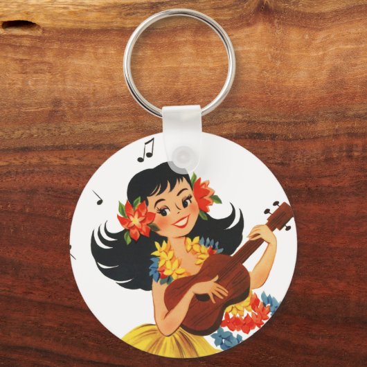 Hula Hula Girl Schlüsselanhänger (Vorderseite)