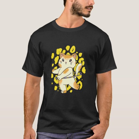 Hula-Katze T-Shirt (Vorderseite)