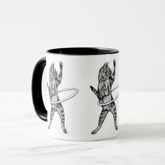 Hula Kitty Tasse (Vorderseite Links)