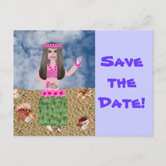 Hula Lula Ankündigungspostkarte (Vorderseite)